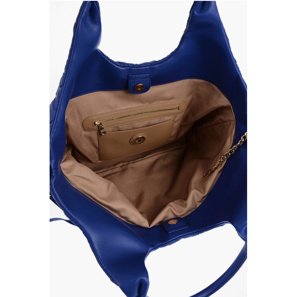 Moschino Blue Nylon Tote Bag