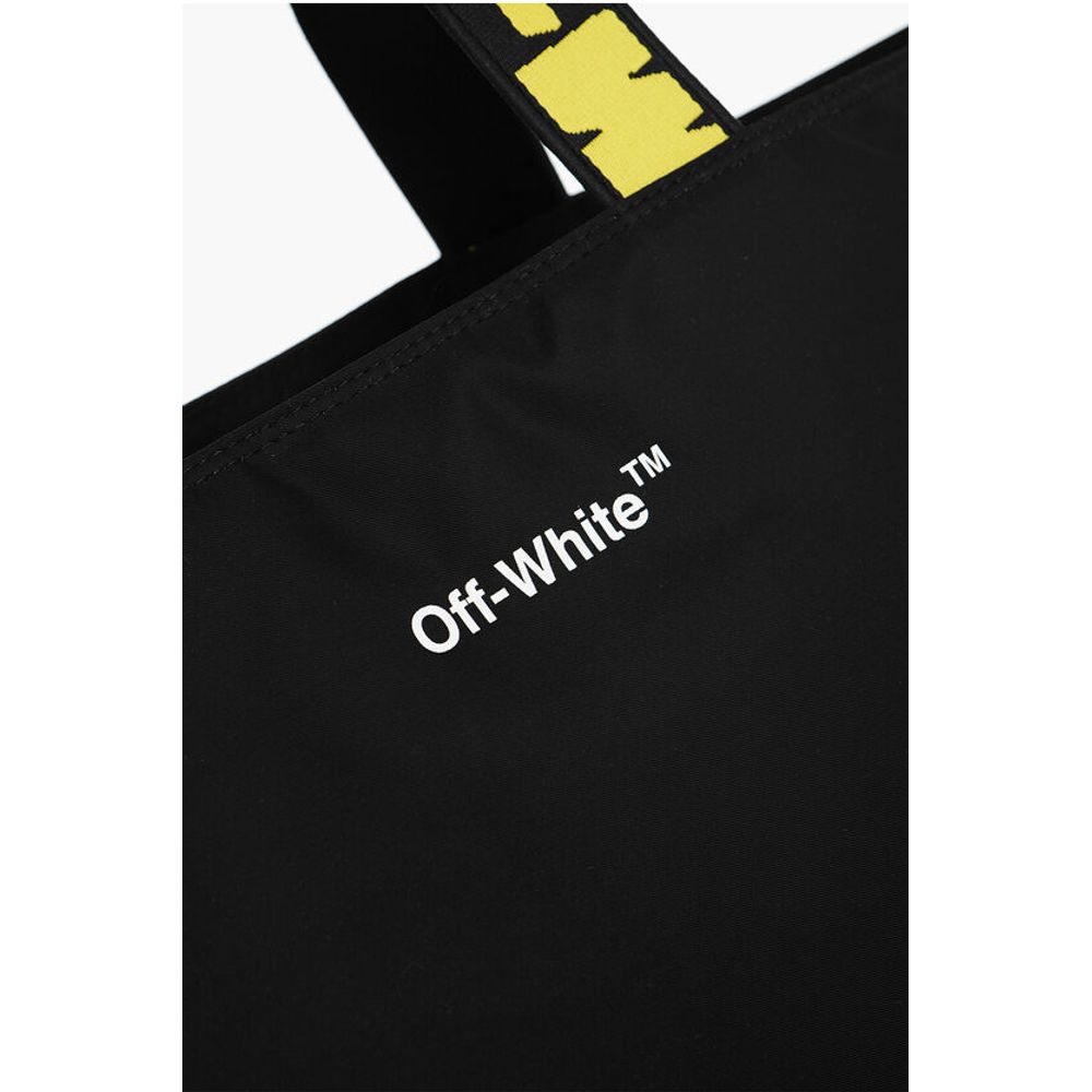Off-White Black Nylon Tote Bag