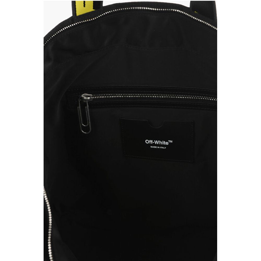 Off-White Black Nylon Tote Bag