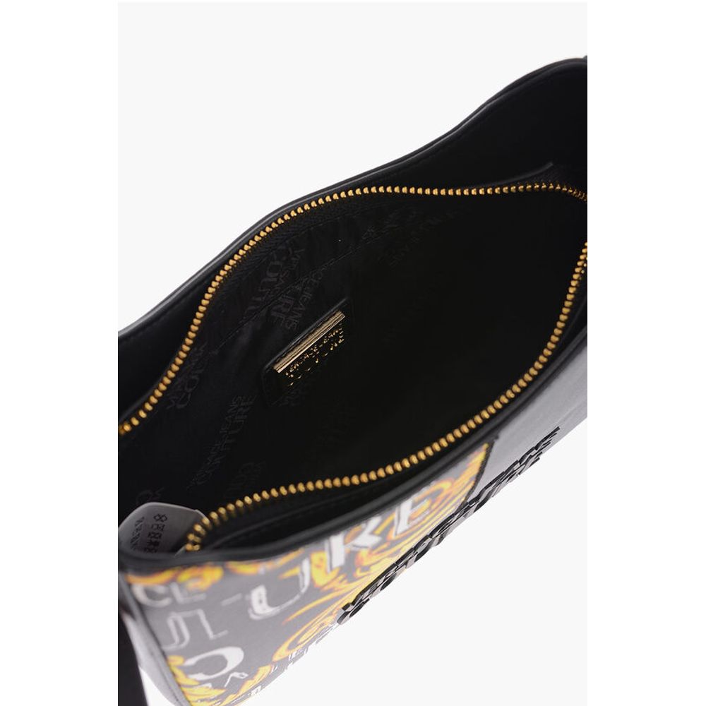 Versace Black Polyester Shoulder Bag