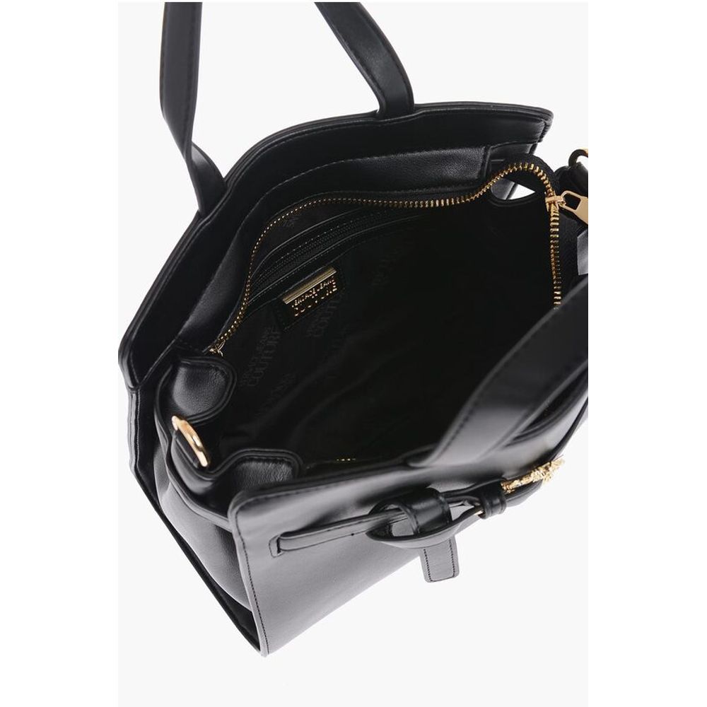 Versace Black Polyester Tote Bag