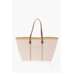 Tory Burch Beige Cotton Shoulder Bag
