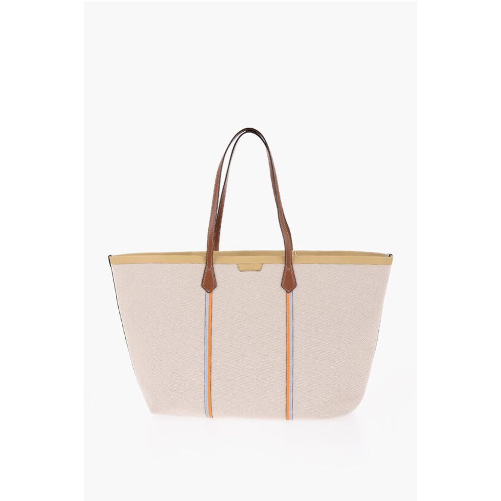 Tory Burch Beige Cotton Shoulder Bag
