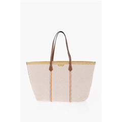 Tory Burch Beige Cotton Shoulder Bag