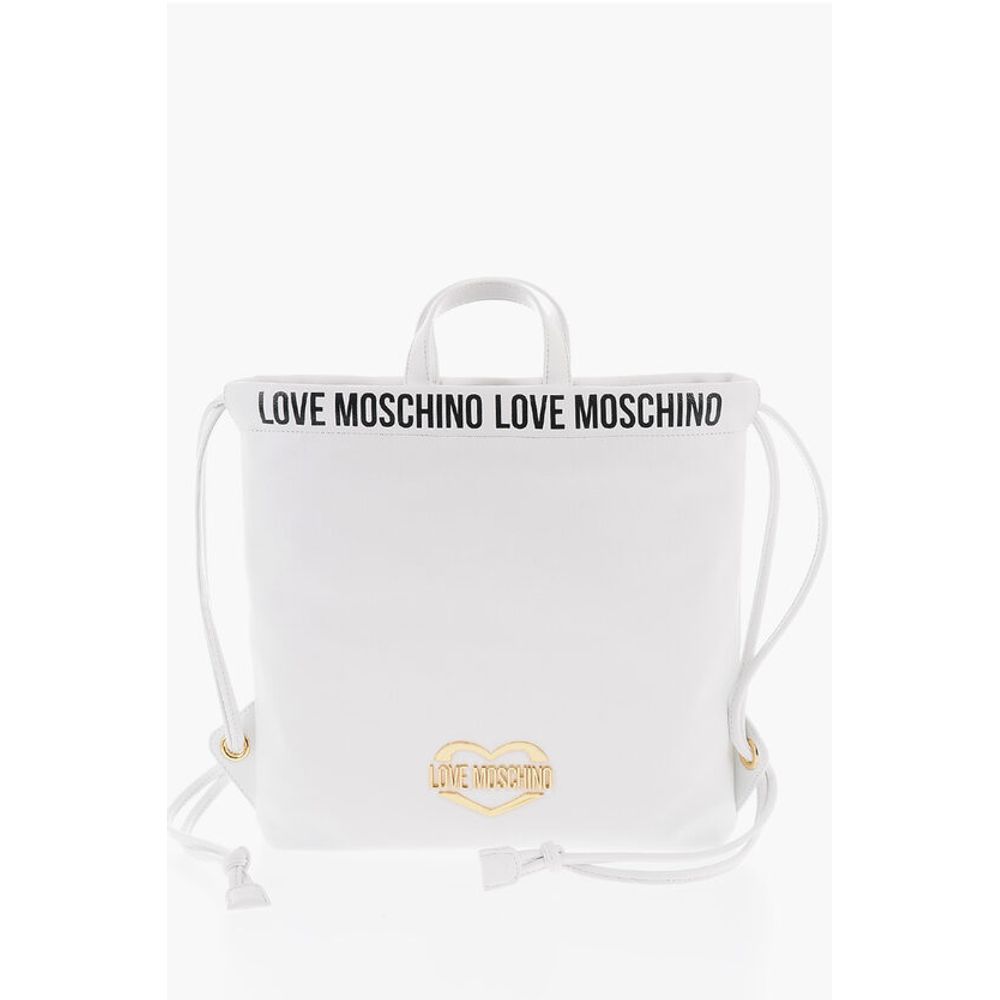 Moschino White Polyethylene Tote Bag