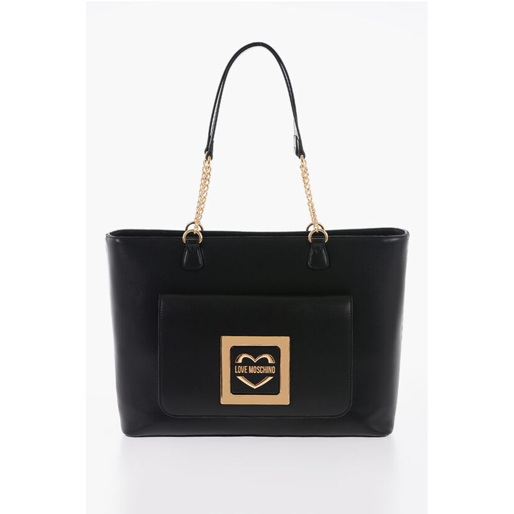 Moschino Black Polyethylene Tote Bag