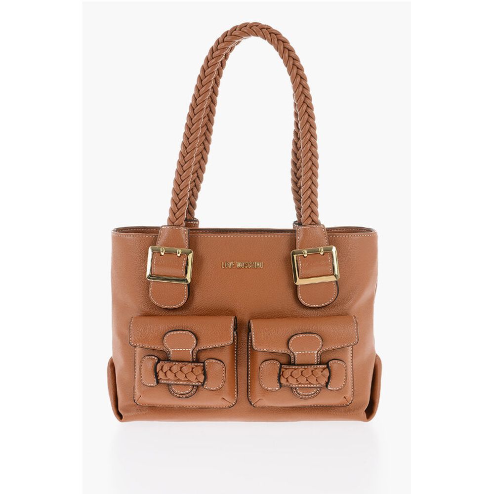 Moschino Brown Polyethylene Shoulder Bag