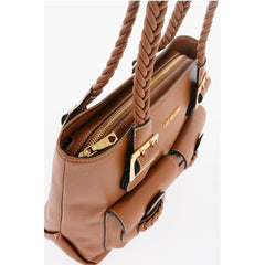 Moschino Brown Polyethylene Shoulder Bag