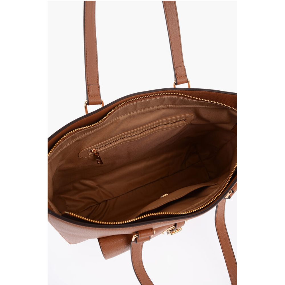 Moschino Brown Polyethylene Shoulder Bag