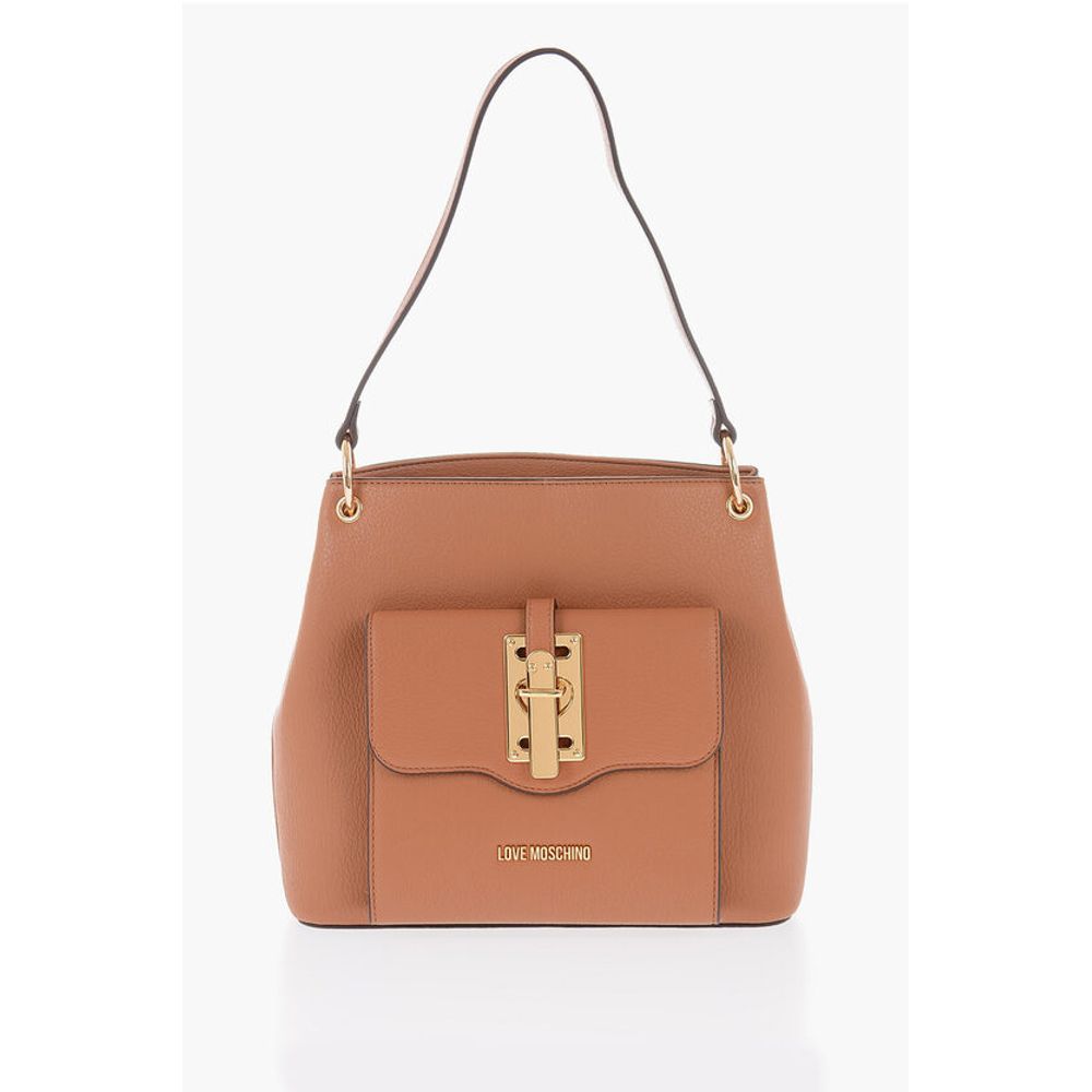 Moschino Brown Polyethylene Shoulder Bag