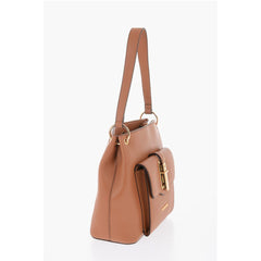 Moschino Brown Polyethylene Shoulder Bag