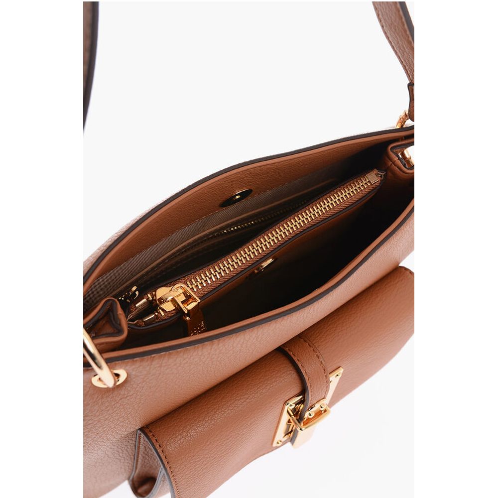 Moschino Brown Polyethylene Shoulder Bag