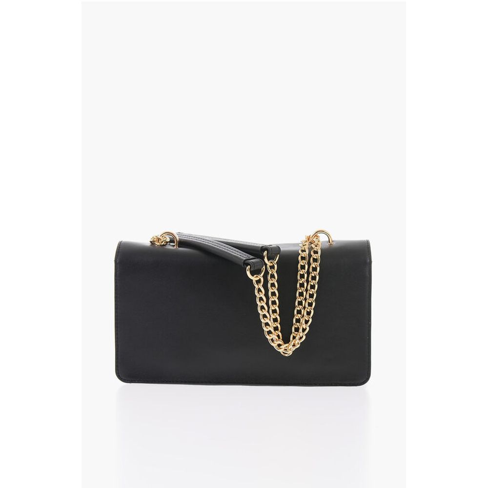 Moschino Black Calfskin Shoulder Bag