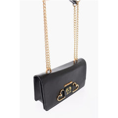 Moschino Black Calfskin Shoulder Bag