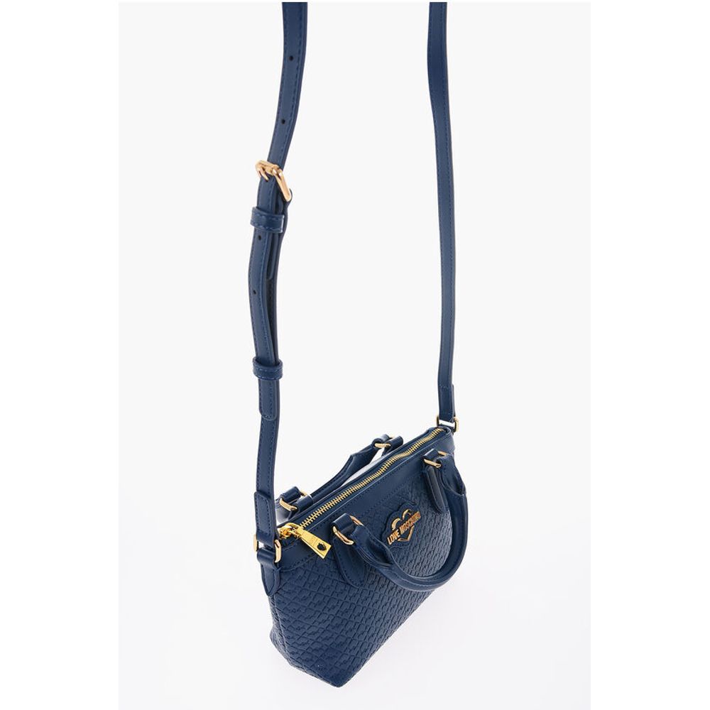 Moschino Blue Polyethylene Tote Bag