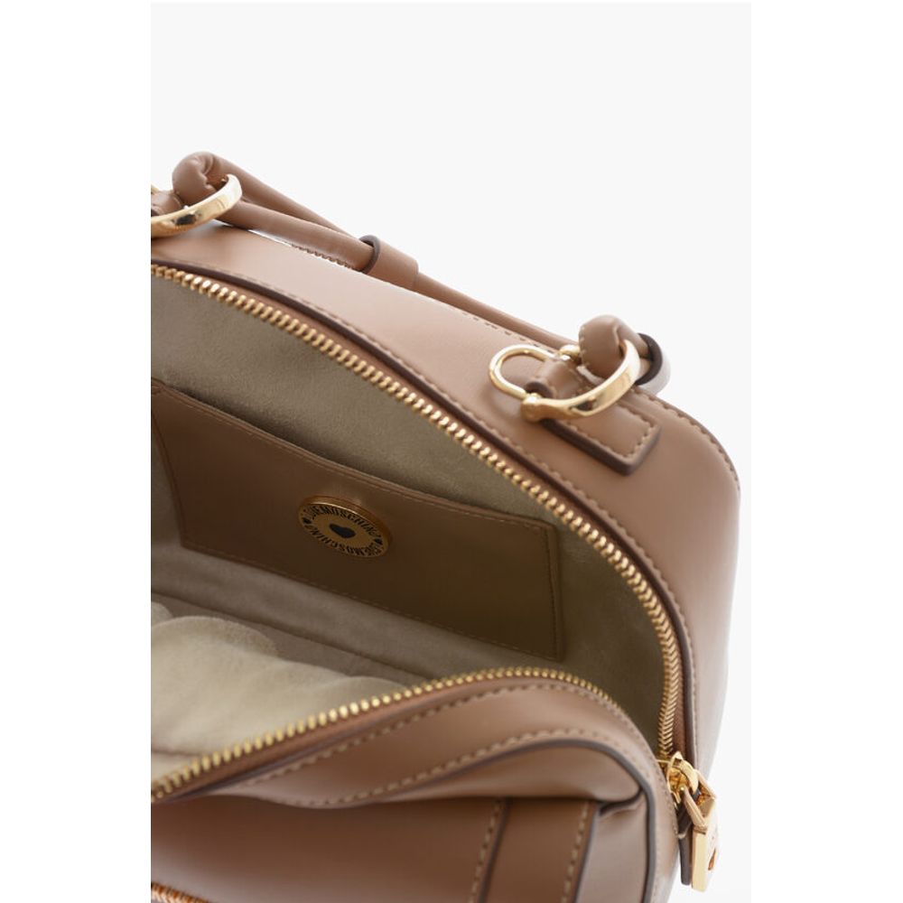Moschino Brown Polyethylene Tote Bag