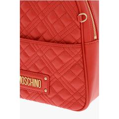 Moschino Red Polyethylene Backpack