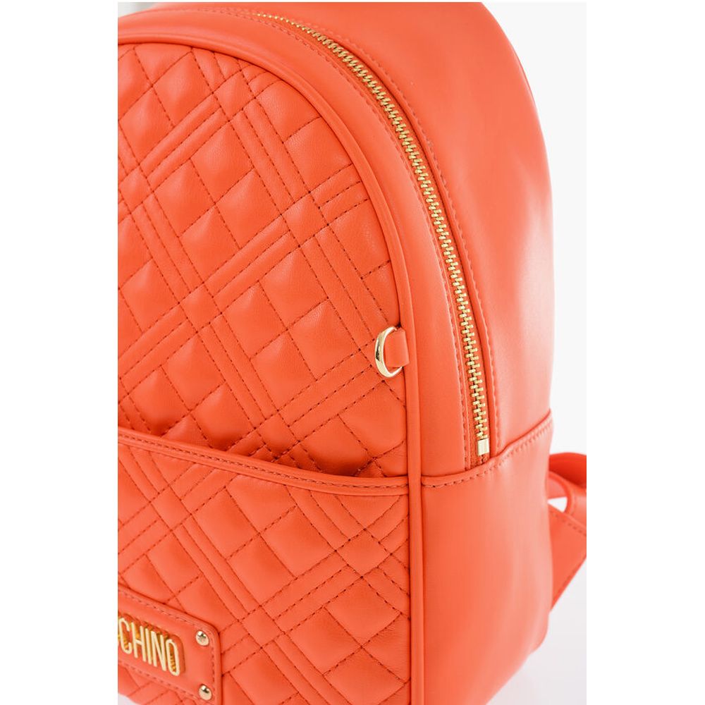 Moschino Orange Polyethylene Backpack
