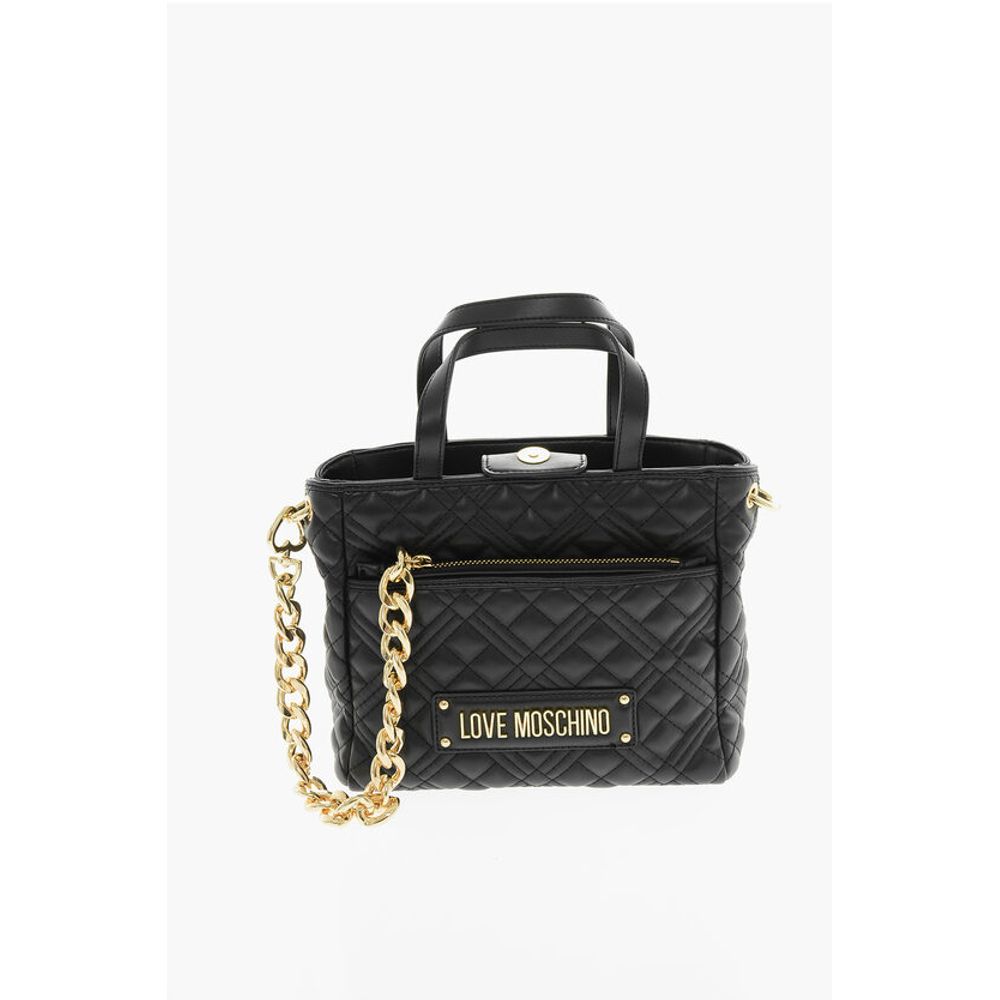 Moschino Black Polyethylene Tote Bag