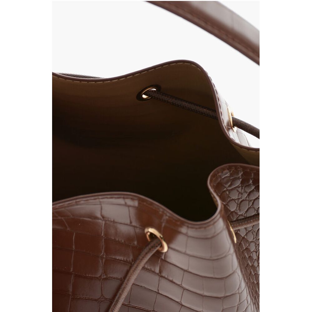 Moschino Brown Polyethylene Tote Bag