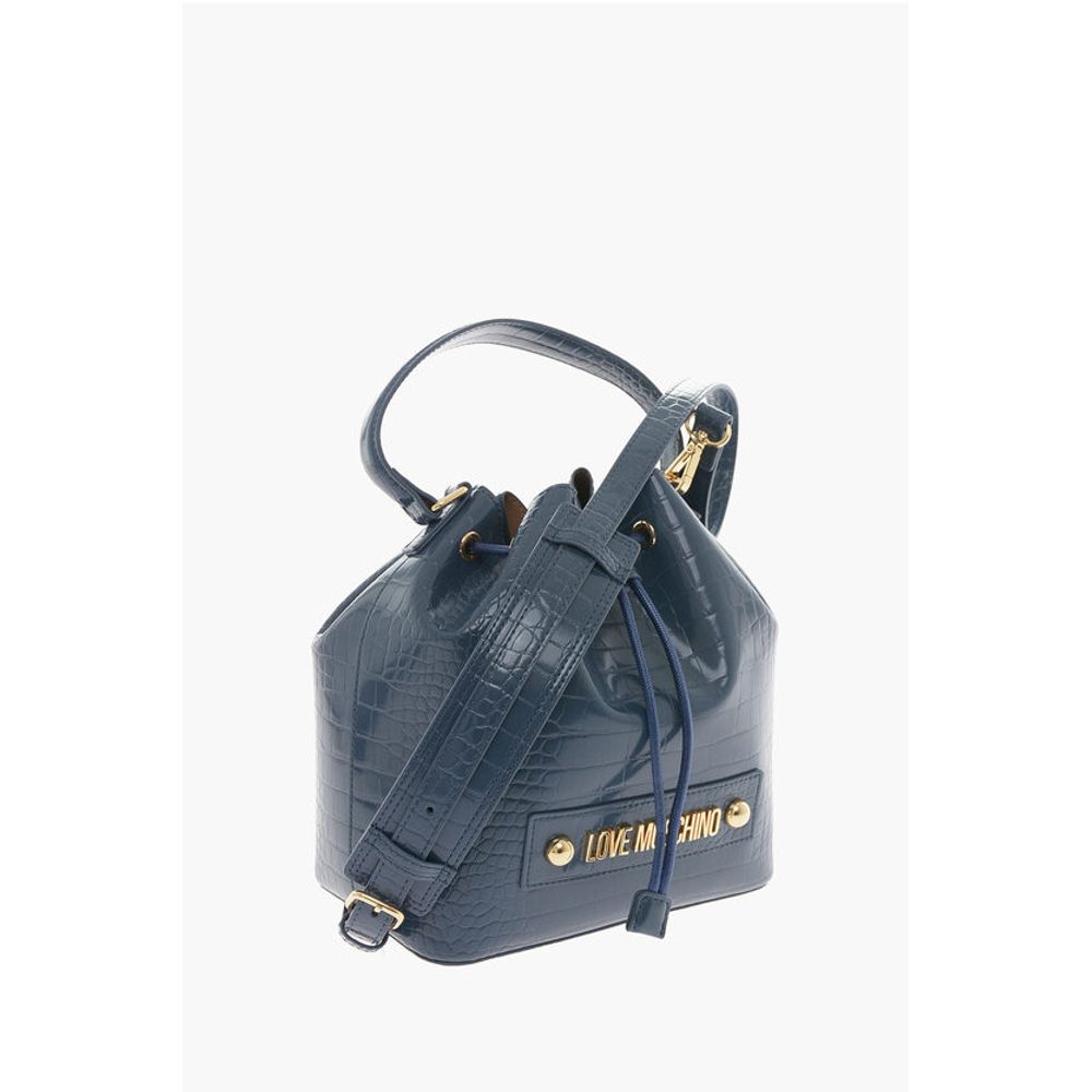 Moschino Blue Polyethylene Tote Bag