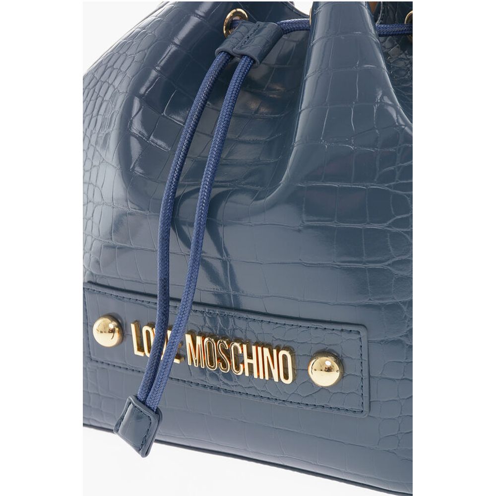 Moschino Blue Polyethylene Tote Bag