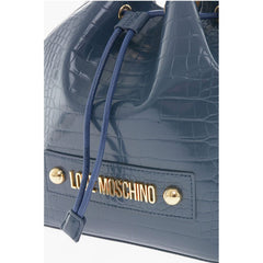 Moschino Blue Polyethylene Tote Bag