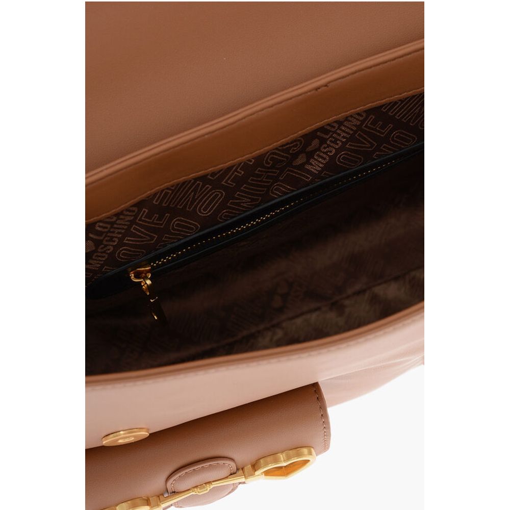 Moschino Brown Polyethylene Tote Bag
