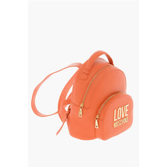Moschino Orange Polyethylene Backpack