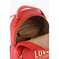 Moschino Red Polyethylene Backpack