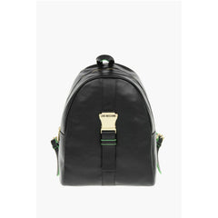 Moschino Black Polyethylene Backpack