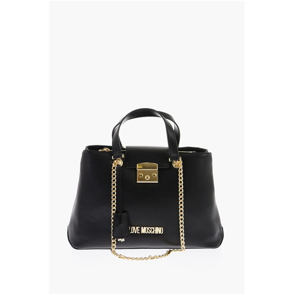 Moschino Black Polyethylene Tote Bag