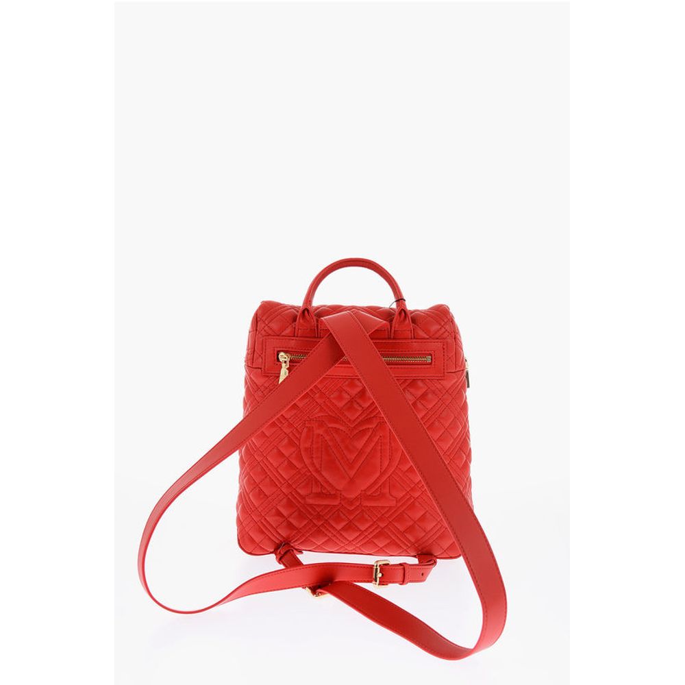 Moschino Red Polyethylene Backpack