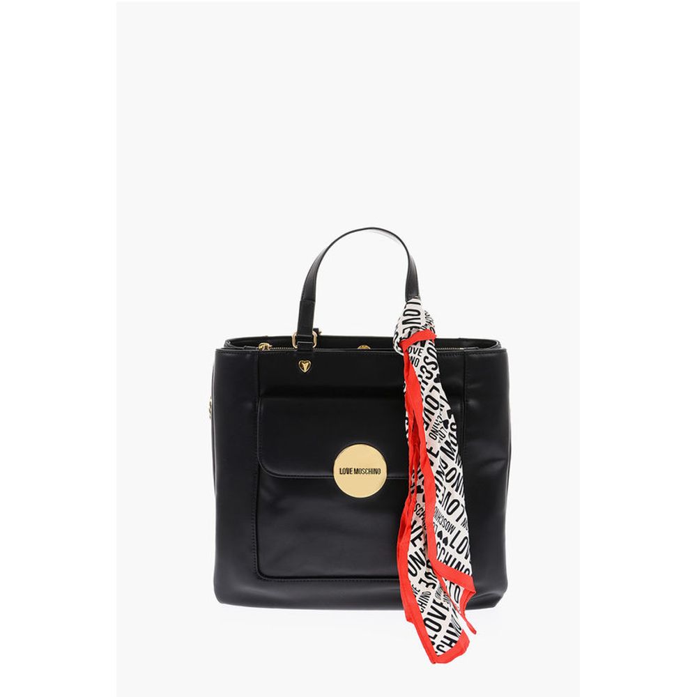 Moschino Black Polyethylene Tote Bag