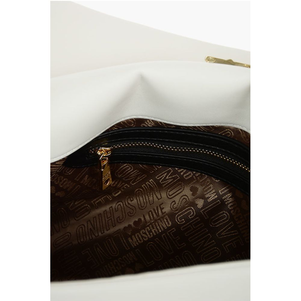 Moschino White Polyethylene Tote Bag