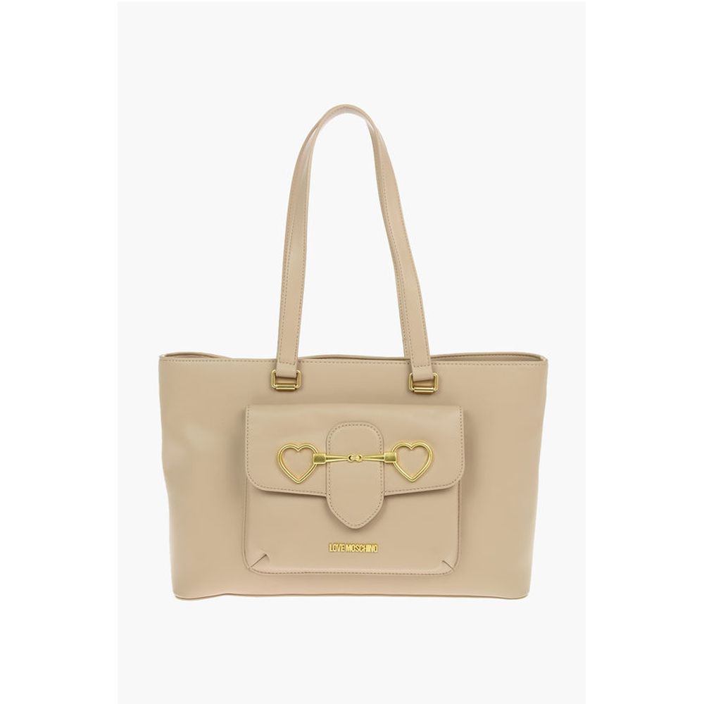 Moschino Beige Polyethylene Tote Bag