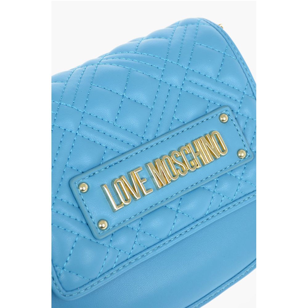 Moschino Blue Polyethylene Shoulder Bag