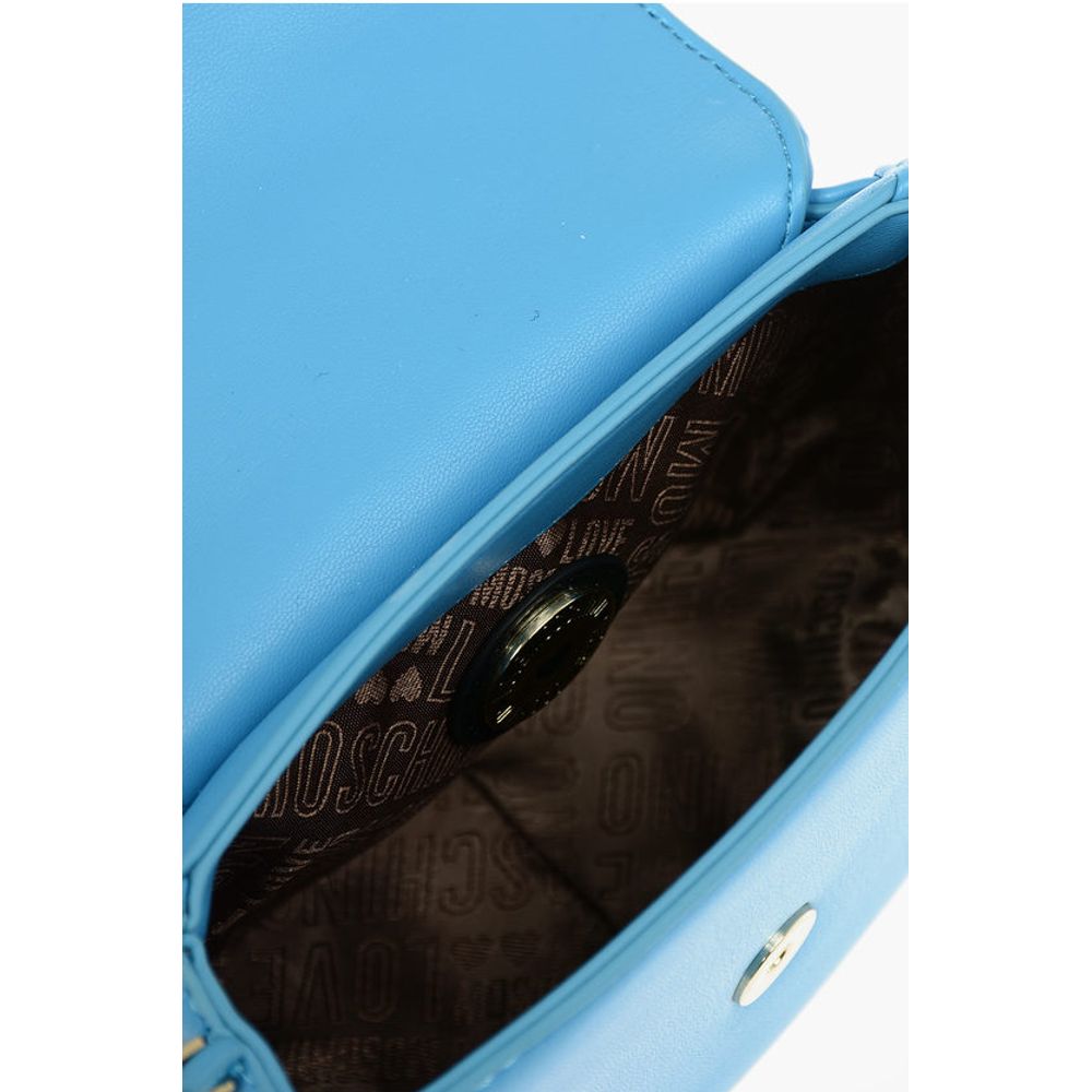Moschino Blue Polyethylene Shoulder Bag