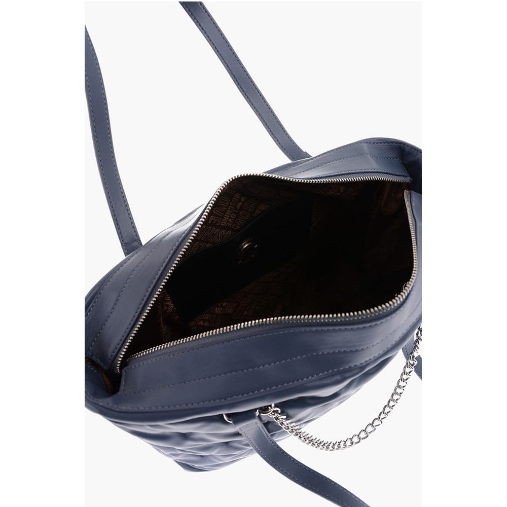 Moschino Blue Polyethylene Shoulder Bag