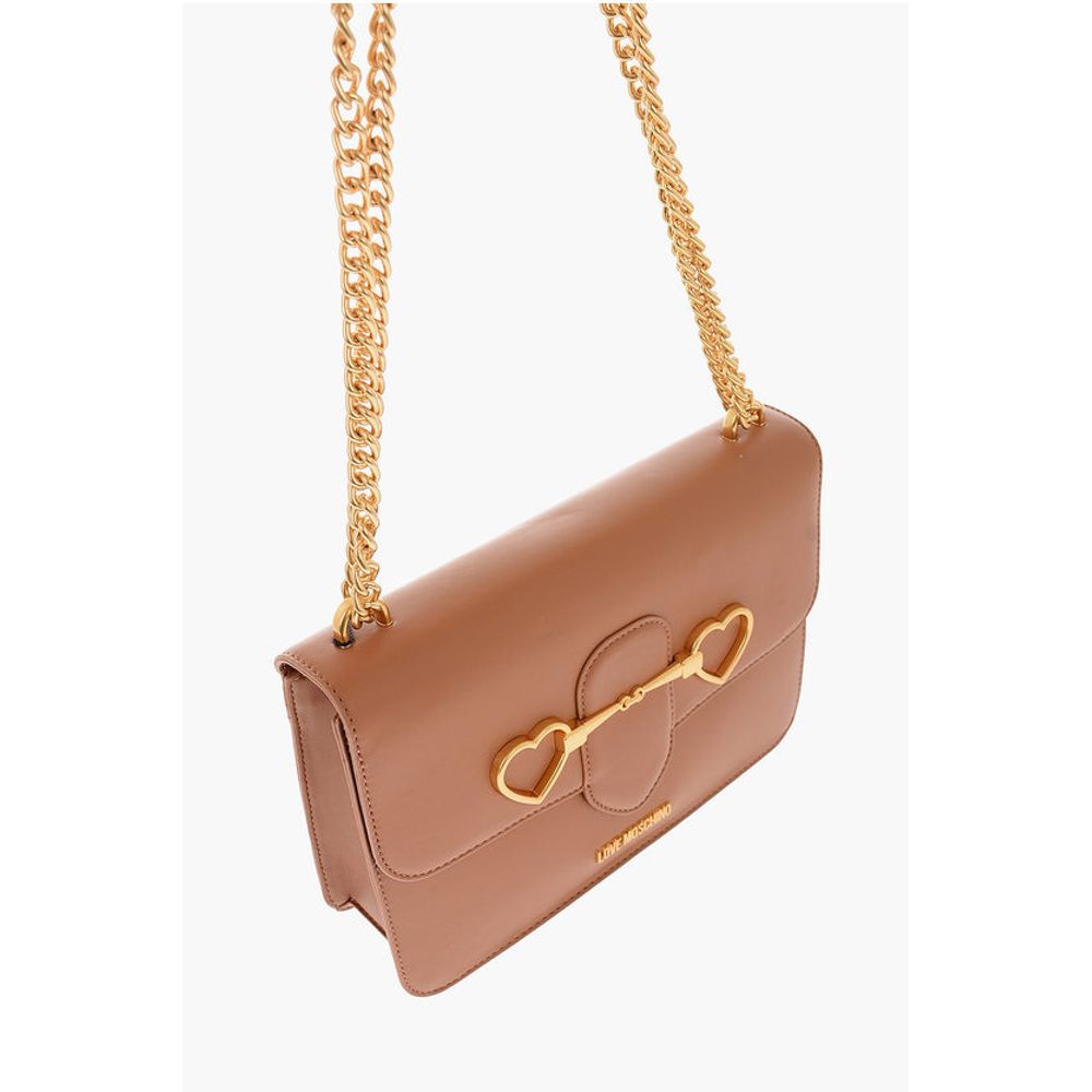 Moschino Brown Polyethylene Shoulder Bag