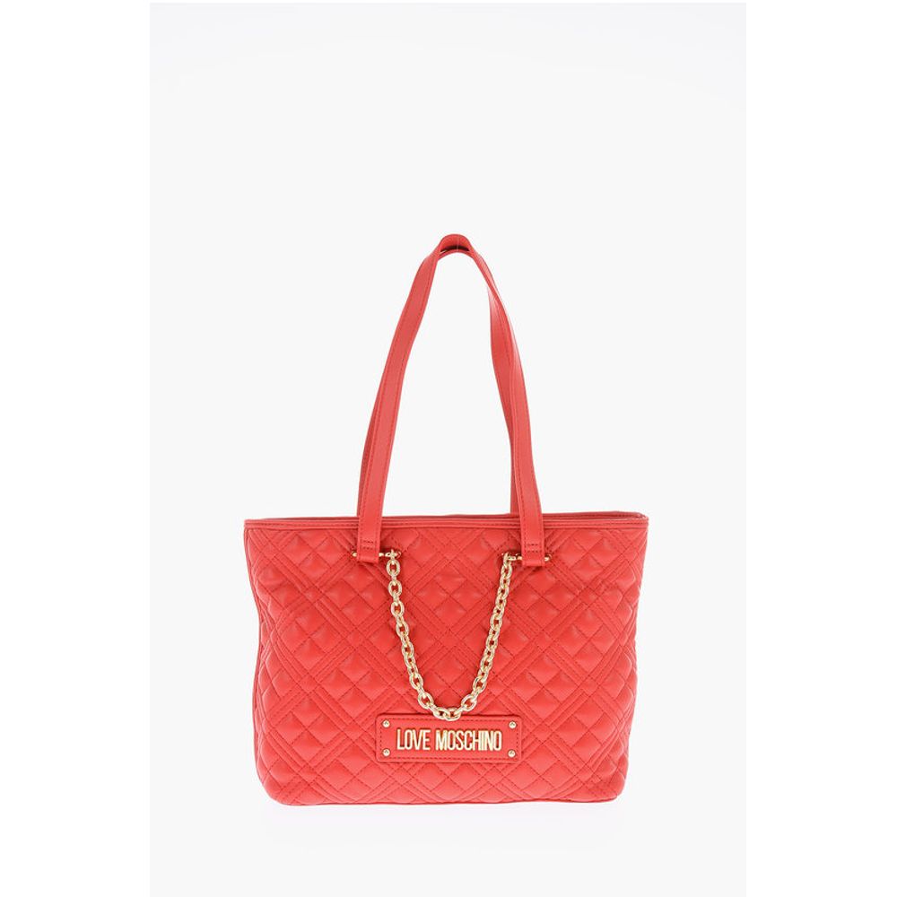 Moschino Red Polyethylene Tote Bag