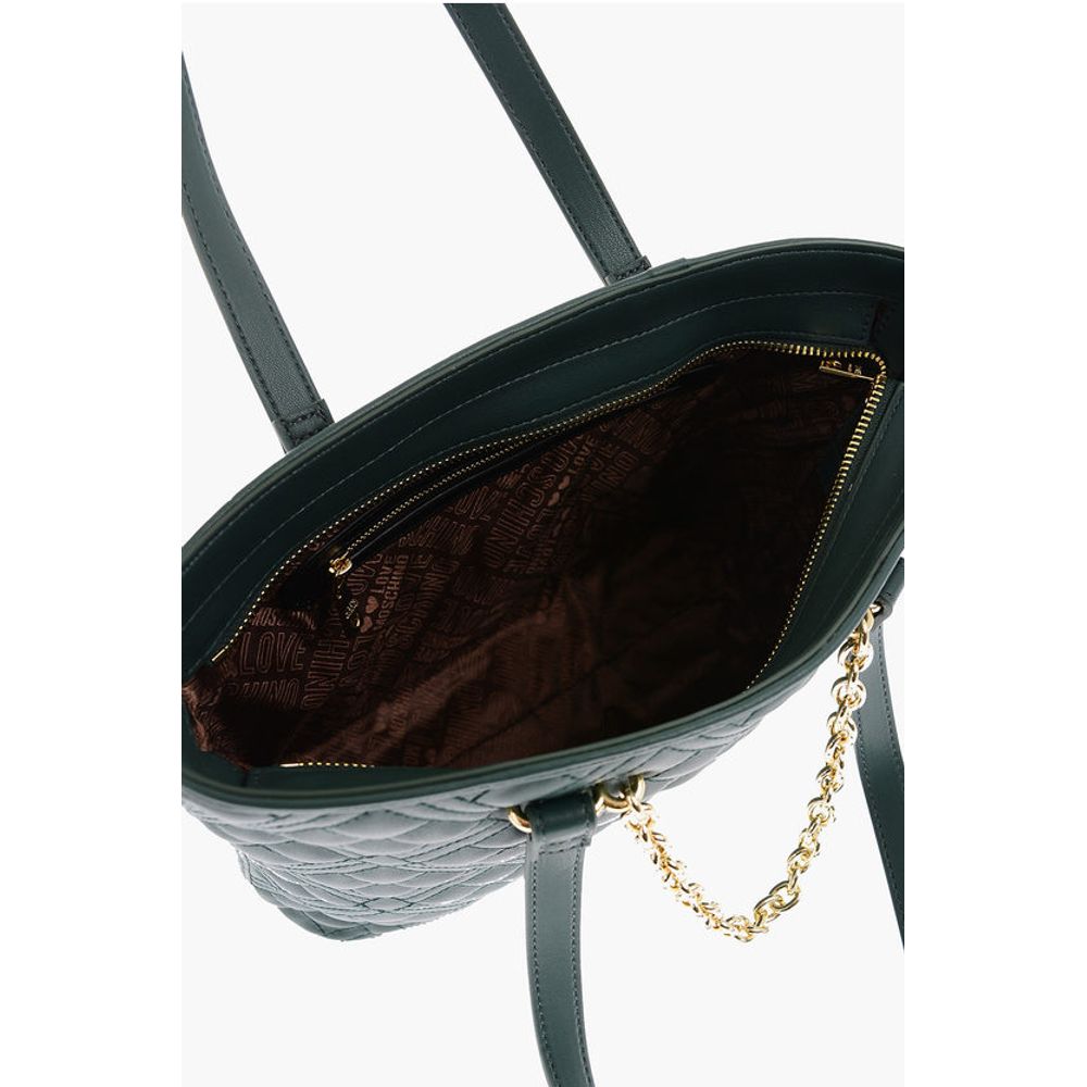 Moschino Green Polyethylene Shoulder Bag
