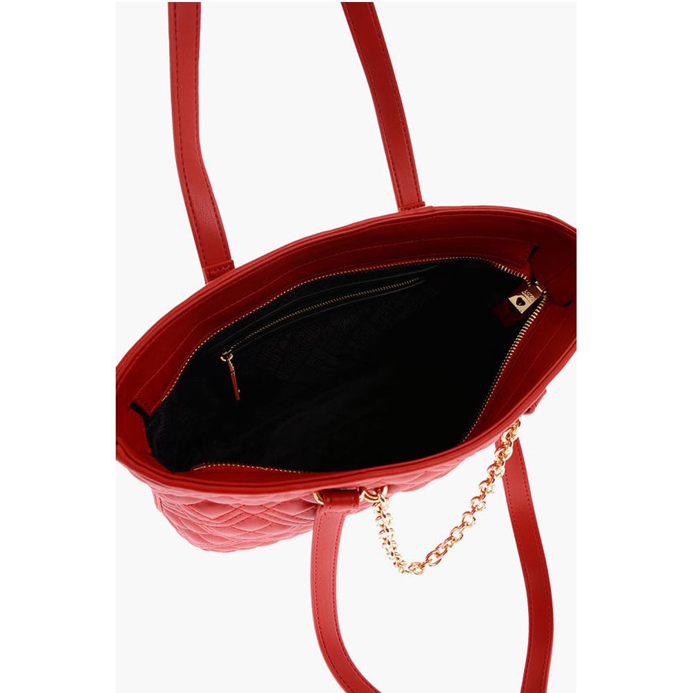 Moschino Red Polyethylene Tote Bag