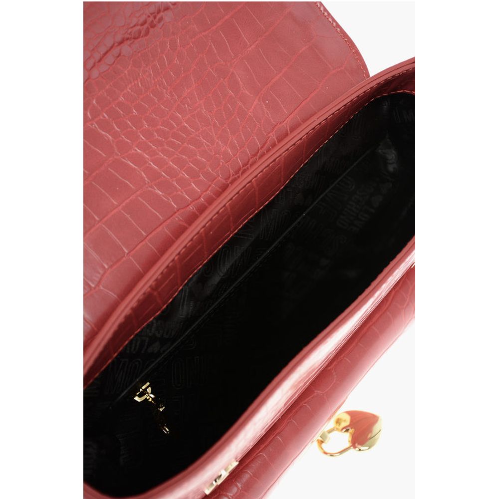 Moschino Red Polyurethane Tote Bag