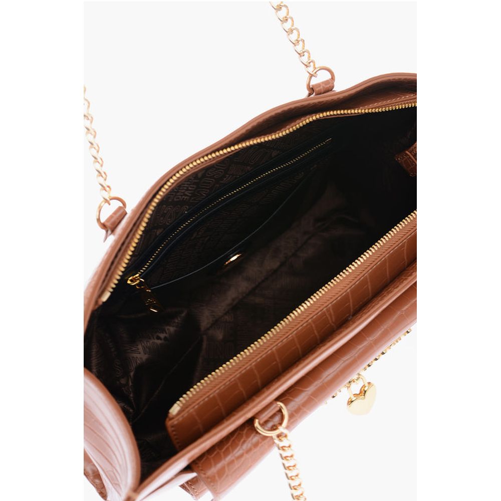 Moschino Brown Polyurethane Shoulder Bag