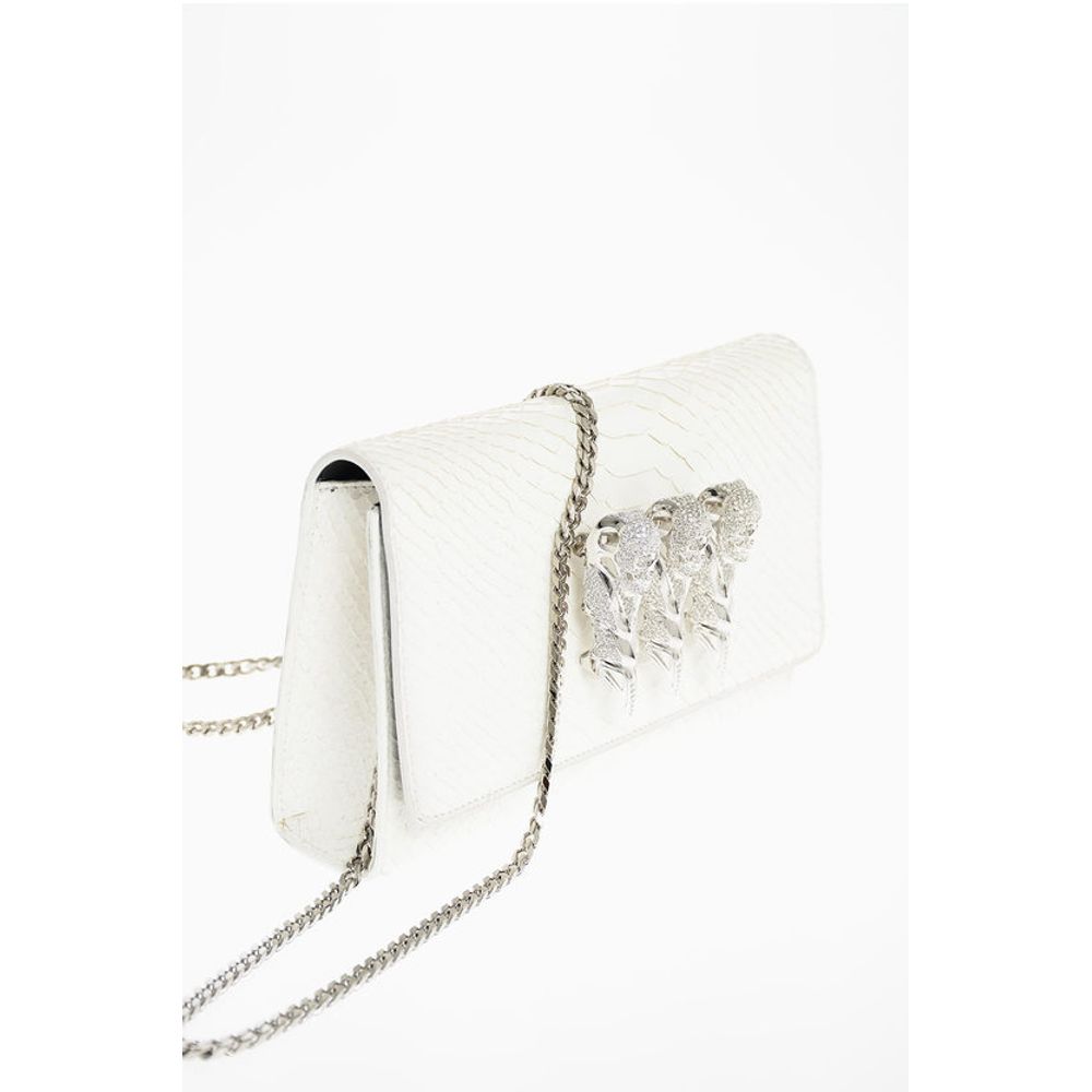 Philipp Plein White Calfskin Tote Bag