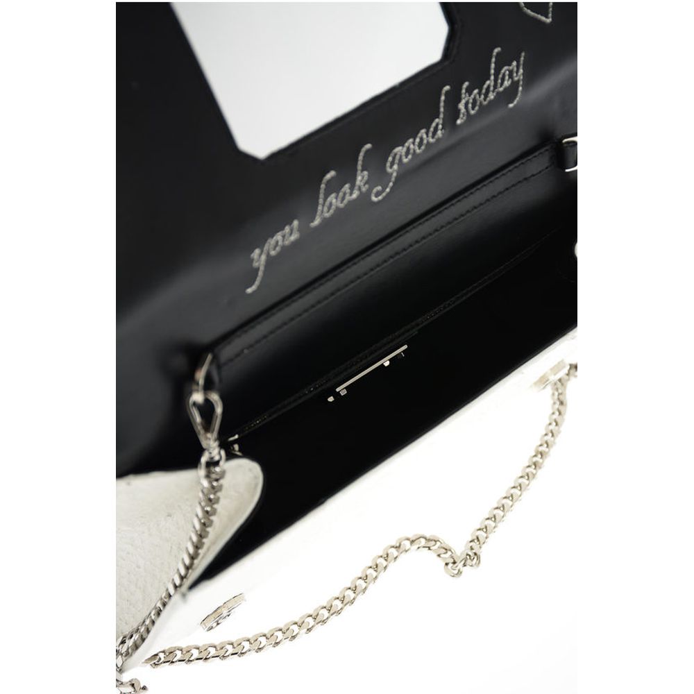 Philipp Plein White Calfskin Tote Bag