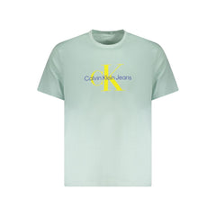 Calvin Klein Green Cotton Men T-Shirt