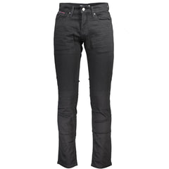 Tommy Hilfiger Black Cotton Jeans & Pant